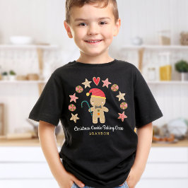 Helgdag Cute GingerBoy Cookie Baking Crew T Shirt