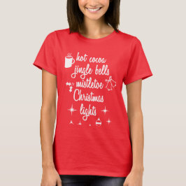 Helgdag Cute Jul Shirt Women Vuxen T Shirt