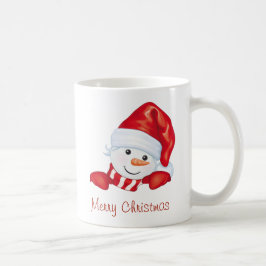 Helgdag Cute Snögubbe God jul Kaffemugg