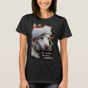 Helgdag Dachshund w. Julgran & Fairy ljus T Shirt