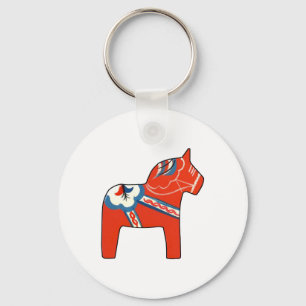 Helgdag Dala Horse Nyckelring