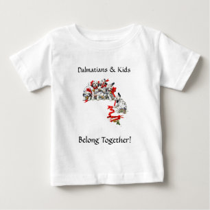 Helgdag Dalmatin Valper med Red Ribbon T Shirt