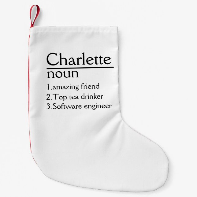 Helgdag Décor-lagret Christm Liten Julstrumpa (Framsidan)