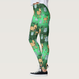 Helgdag Djurtäthet, Grönten Cute jul Leggings