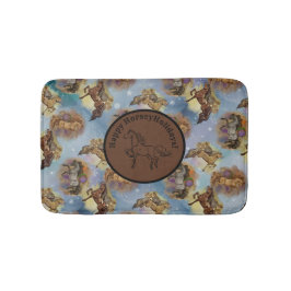 Helgdag Dreamcatcher Western Horses Patterned Badrumsmatta