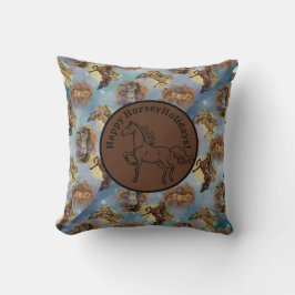 Helgdag Dreamcatcher Western Horses Patterned Kudde