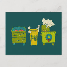 Helgdag Dumpster Fire Postcard - "Förlåt" Vykort