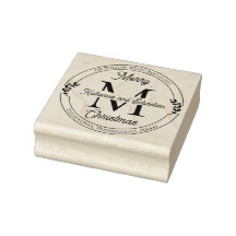 Helgdag Elegant Monogram Returadress försegling