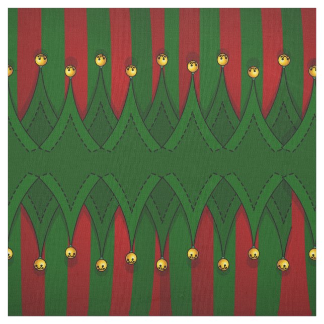 Helgdag Elf Fabric julFabrics Anpassningsbar Tyg (Provkarta)