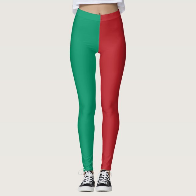 Helgdag-elf-kostym, elf costume women's leggings (Framsida)
