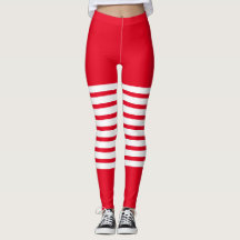 Helgdag Elf Leggings Candy cane jul