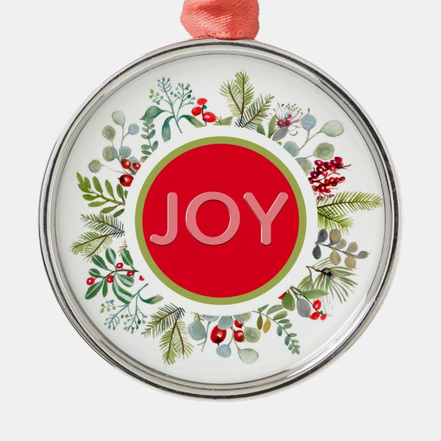 Helgdag Enkel vattenfärg Utandning Ornament (Framsidan)