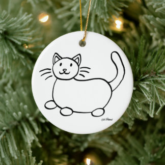 helgdag "Ett slags kvinnohus här" Julgransprydnad Keramik