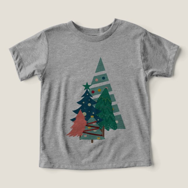 Helgdag Evergreens design T Shirt (Design Framsida)
