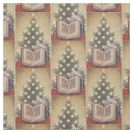 Helgdag Fabric för Vintage för julgran Religiösa Tyg