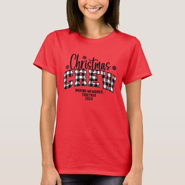 Helgdag-familjens jul 2024 Personlig T-Shirt (Framsida)