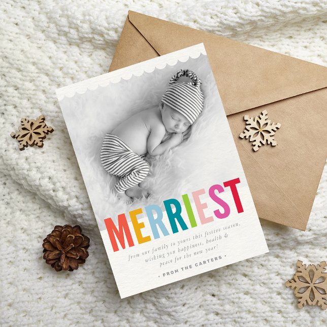 HELGDAG FAMILY PHOTO är det mest djärva, ljusa och Julkort (Skapare uppladdad)