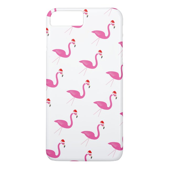 Helgdag Flamingos iPhone 7 i vitt Case-Mate iPhone Skal (Baksida)