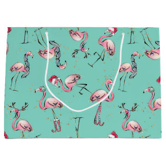 Helgdag Flamingos Santa Hat-julklapp