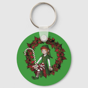 Helgdag "Flicka Elf" Nyckelring
