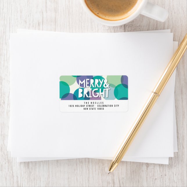 Helgdag Flimma och ljusa Roligtar, färgstarka konf Adressetikett (Insitu)