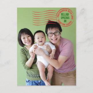 Helgdag Flytta Announcement Deck New Halls Helg Vykort