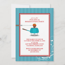 Helgdag fondue Party-inbjudningar Inbjudningar