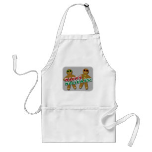 Helgdag för akut Pepparkaksgubbe - Slogan Design Förkläde
