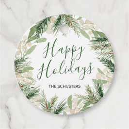 Helgdag för Anpassningsbar av Blommigten Julvatten Gåvor Etiketter