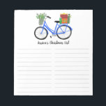 Helgdag för ANPASSNINGSBAR av inköpslista för cyke Anteckningsblock<br><div class="desc">Gör dina inköpslistor i stil med anpassadet livsmedel shopping,  måltidsplanering eller anteckningsblock att göra lista. Anpassa eller lägg till text i kostym efter behov. Behålla eller radering av linjer också. Kolla min butik för större storlek och stilar!</div>