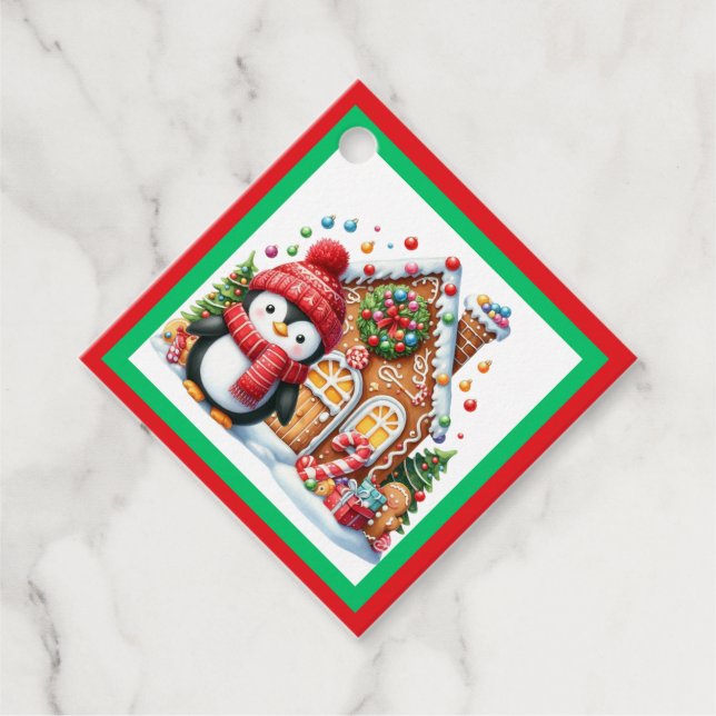 Helgdag för anpassningsbar-meddelande gåvor etiketter (Framsida)