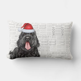 Helgdag för Black Russian Terrier Hund Lumbarkudde