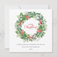 Helgdag för Blommigt av vattenfärg i god jul