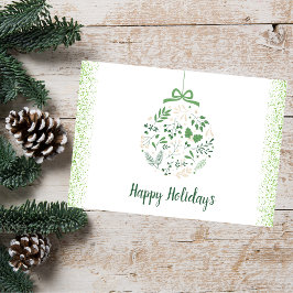 Helgdag för botaniska juljultider för Grönt Helgkort