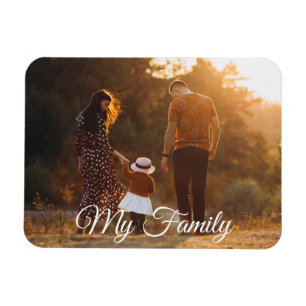 helgdag för calligraphy-chic i familjen magnet