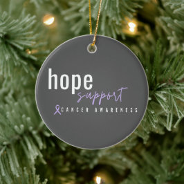 helgdag för cancermedvetande jul julgransprydnad keramik