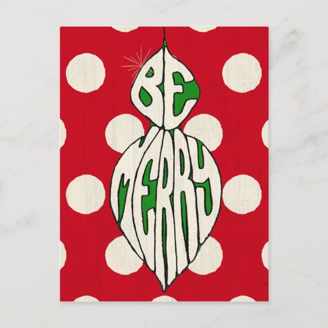 Helgdag för dekoration ska vara merry helg vykort (Framsida)