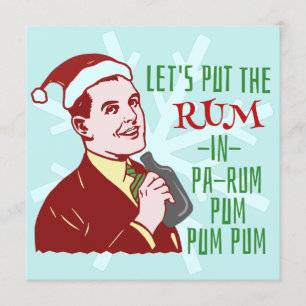 Helgdag för den fina julen Party Retro Rum Vuxen Inbjudningar