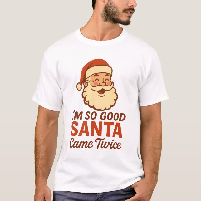 Helgdag för den konstiga Naughty Santa Vuxen  T Shirt (Framsida)