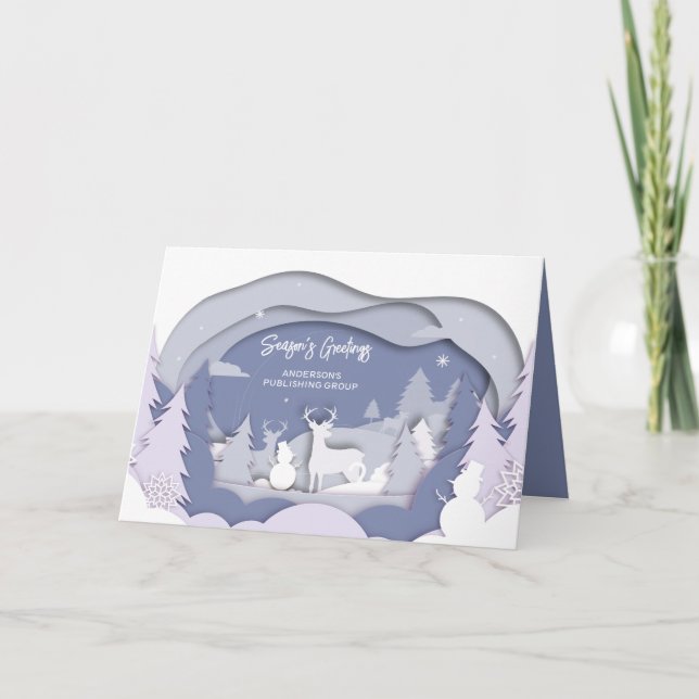 Helgdag för Elegant Scene Company Card Helgkort (Framsida)