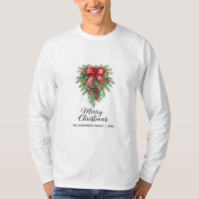 Helgdag för elegantens julfrö t shirt (Framsida)