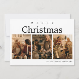 Helgdag för enkel Elegant-kollage-julkort Julkort