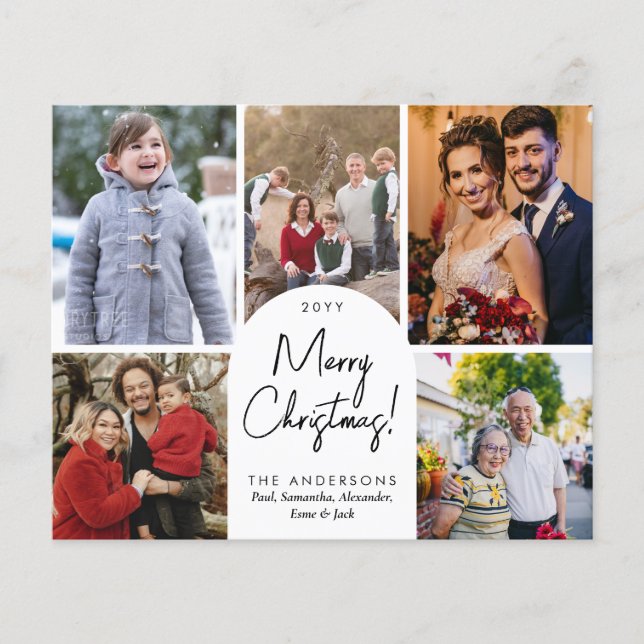 Helgdag för familjefoto för God jul Arch 5 (Framsida)