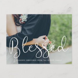 Helgdag för färgat Whimsical-skript Vykort