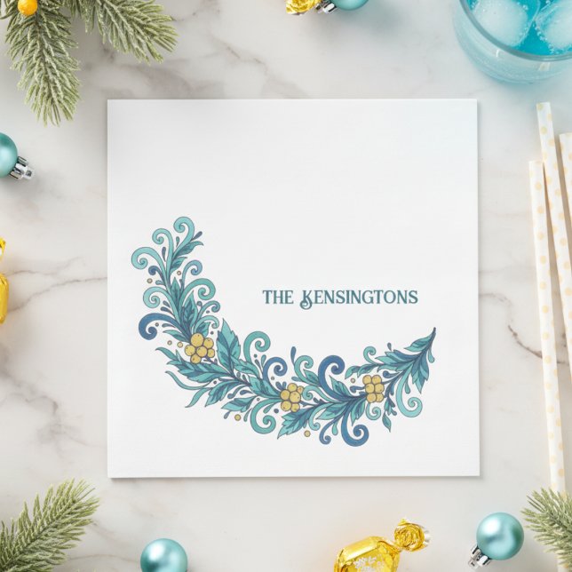 Helgdag för fetiös utandning pappersservett (Personalized Holiday napkins)