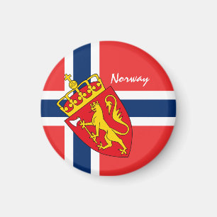 Helgdag för flagga och Norge, resor/sport Magnet