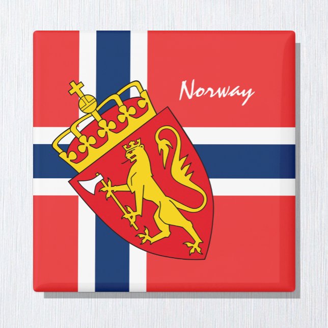 Helgdag för flagga och Norge, resor/sport Magnet (Skapare uppladdad)