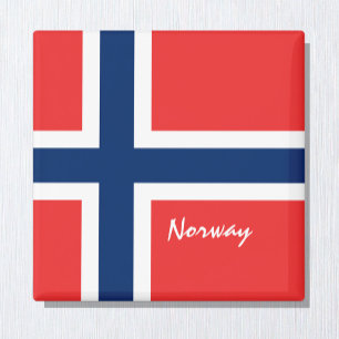 Helgdag för flagga och Norge, resor/sport Magnet