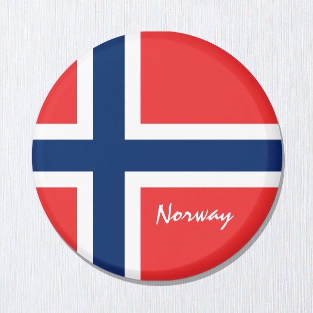 Helgdag för flagga och Norge, resor/sport Magnet (Skapare uppladdad)