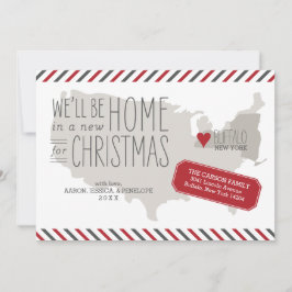 Helgdag för Flytta i julkungen i New York Julkort